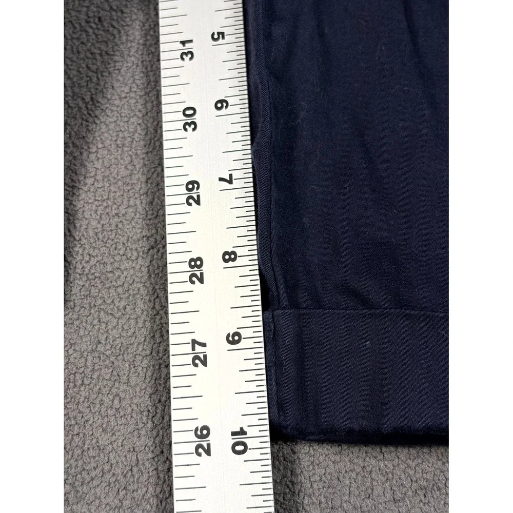 The Limited Drew Fit Cargo Shorts Women 12 Blue Cotton Stretch Flat Front Travel